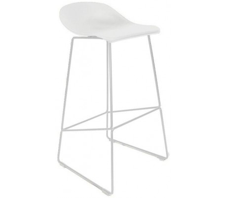 Erica Barstol i polypropylen H89 cm - Sort/Sort