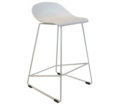 Erica Barstol i polypropylen H79 cm - Sort/Sort