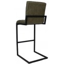 Jackson Barstol i øko-læder H101 cm - Sort/Olivengrøn