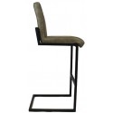 Jackson Barstol i øko-læder H101 cm - Sort/Olivengrøn
