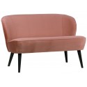 Sofabænk i velour H73 x B110 x D72 cm - Fugl Fønix