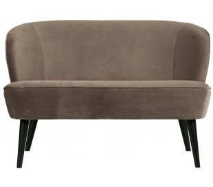 Sofabænk i velour H73 x B110 x D72 cm - Old pink 2