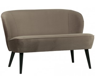 Sofabænk i velour H73 x B110 x D72 cm - Old pink