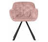 Spisebordsstol i velour H80,5 x B59,5 x D59 cm - Pink