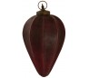 XXL Juleophæng i glas H30 x Ø16 cm - Antik bordeaux