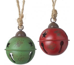 Juleophæng i metal Ø22,8 cm assorteret - Multi