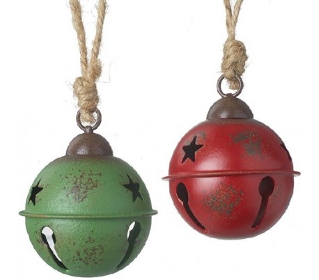 Juleophæng i metal Ø22,8 cm assorteret - Multi