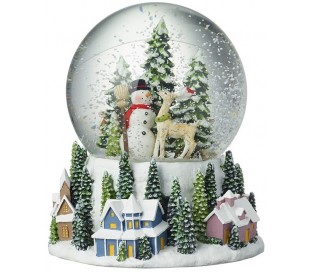 Rystekugle med dekoration H22,5 x Ø12 cm - Multi