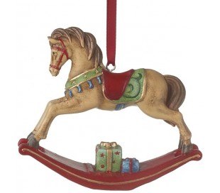 Juleophæng i glas B10 cm - Regnbue