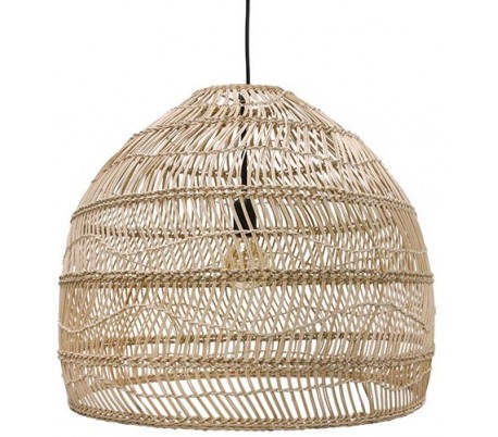 Loftlampe i rattanflet Ø80 cm 1 x E27 - Natur