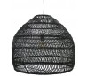 Loftlampe i rattanflet Ø60 cm 1 x E27 - Sort
