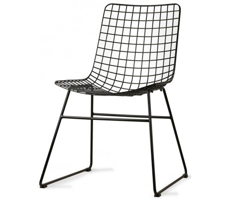 2 x Spisebordsstole i metal H86 cm - Hvid