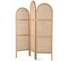 Skillevæg i sungkaitræ og rattan H180 x B150 cm - Natur