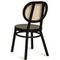 2 x Spisebordsstole i polyester og metal H85,5 cm - Sort/Print