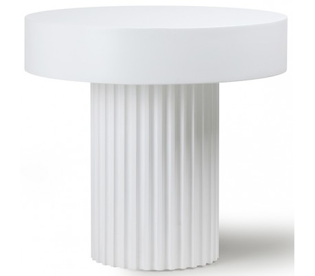 Sofabord i sunkaitræ og mdf Ø49 cm - Sort