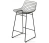 2 x Barstole i metal H89 cm - Sort