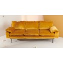 4-Personers sofa i velour B245 cm - Okker
