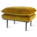 2-Personers sofa i velour B175 cm - Okker