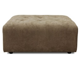 Sofamodul i corduroy rib 95 x 95 cm - Creme