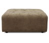 Sofamodul i corduroy rib 95 x 95 cm - Brun