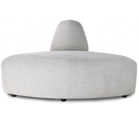 Hjørnemodul i polyester 95 x 95 cm - Lysegrå