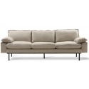 4-Personers sofa i velour B245 cm - Vintage cremehvid