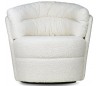 Rotérbar loungestol i polyester H86 cm - Creme