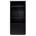 Oakura Bogreol i egetræsfinér H220 x B100 x D45 cm - Sort