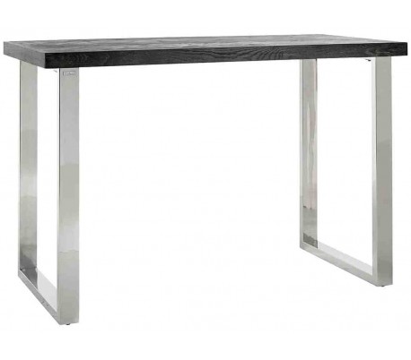 Lando barbord i mdf og metal Ø60 cm - Guld/Sort