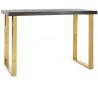 Blackbone barbord i egetræ og stål 160 x 80 cm - Guld/Sort