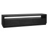 Oakura tvbord i egetræsfinér B185 cm - Sort