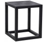 Blax sofabord i egetræ 50 x 50 cm - Sort
