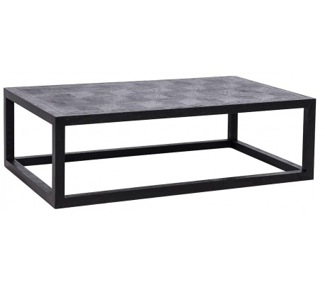 Jackson sofabord i marmor og stål Ø79,5 cm - Antik guld/Grå marmor