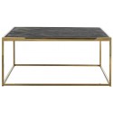 Blackbone sofabord i egetræ og stål 160 x 40 cm - Guld/Sort