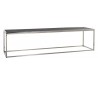 Blackbone sofabord i egetræ og stål 160 x 40 cm - Sølv/Sort