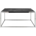 Blackbone sofabord i egetræ og stål 160 x 40 cm - Sølv/Sort