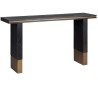 Hunter konsolbord i egetræsfinér og stål B150 cm - Sort/Antik guld