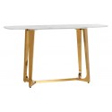 Conrad konsolbord i marmor og stål B150 cm - Guld/Brun marmor