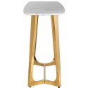 Conrad konsolbord i marmor og stål B150 cm - Guld/Brun marmor