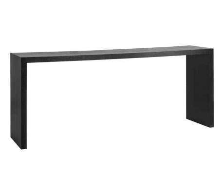 Oakura konsolbord i egetræsfinér og jern B180 cm - Sort