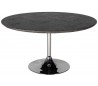 Blackbone rundt spisebord i egetræ og stål Ø140 cm - Sort/Sølv