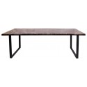 Dalton spisebord i marmor og jern 230 x 94 cm - Sort/Brun marmor
