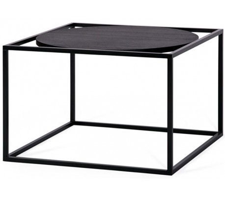 Pisa sofabord i egetræ og metal 110 x 40 cm - Sort/Natur