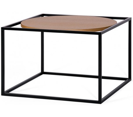 Forest sofabord i mdf og metal 60 x 60 cm - Sort