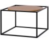 Forest sofabord i mdf og metal 60 x 60 cm - Sort/Natur