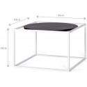 Forest sofabord i mdf og metal 60 x 60 cm - Sort