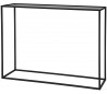 Glassgow konsolbord i metal og glas 110 x 35 cm - Sort/Sort