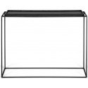 Glassgow konsolbord i metal og glas 110 x 35 cm - Sort/Sort