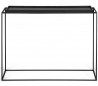 Tray konsolbord i metal og egetræ 100 x 37 cm - Sort/Sort