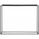 Glassgow konsolbord i metal og glas 110 x 35 cm - Sort/Sort